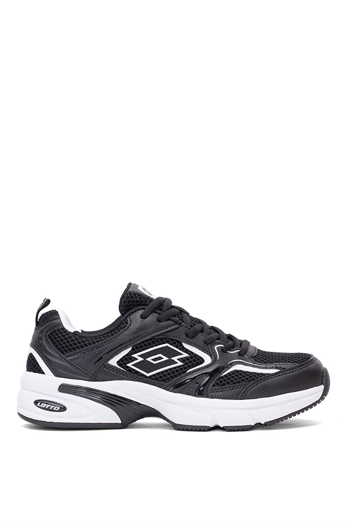 Lotto 101938215 5M Athens 5FX Kadın Klasik Sneaker Siyah - Beyaz