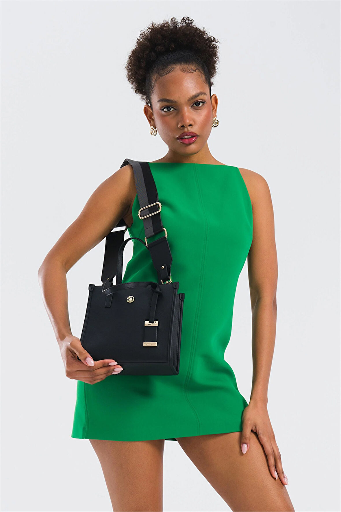 U.S. Polo Assn. US25139 Kadın Çapraz Çanta Siyah
