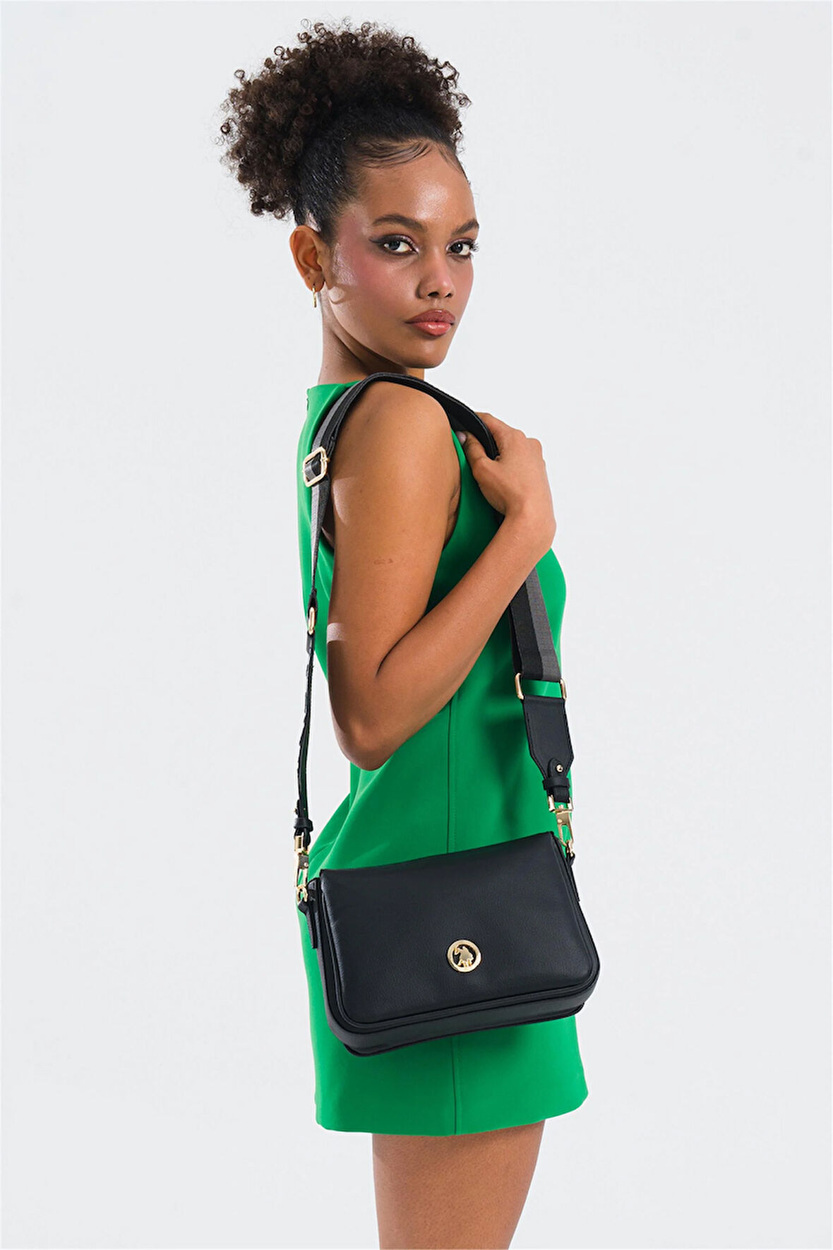 U.S. Polo Assn. US25141 Kadın Çapraz Çanta Siyah