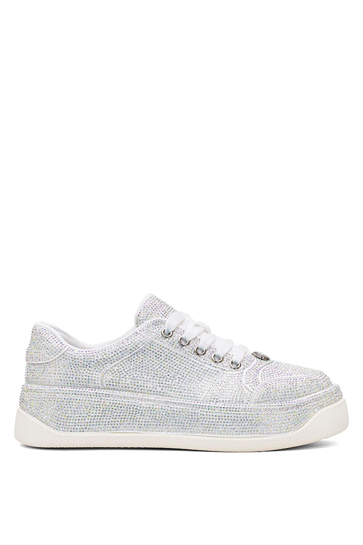 Guja 25Y451-10 Kadın Taşlı Casual Ayakkabı Beyaz