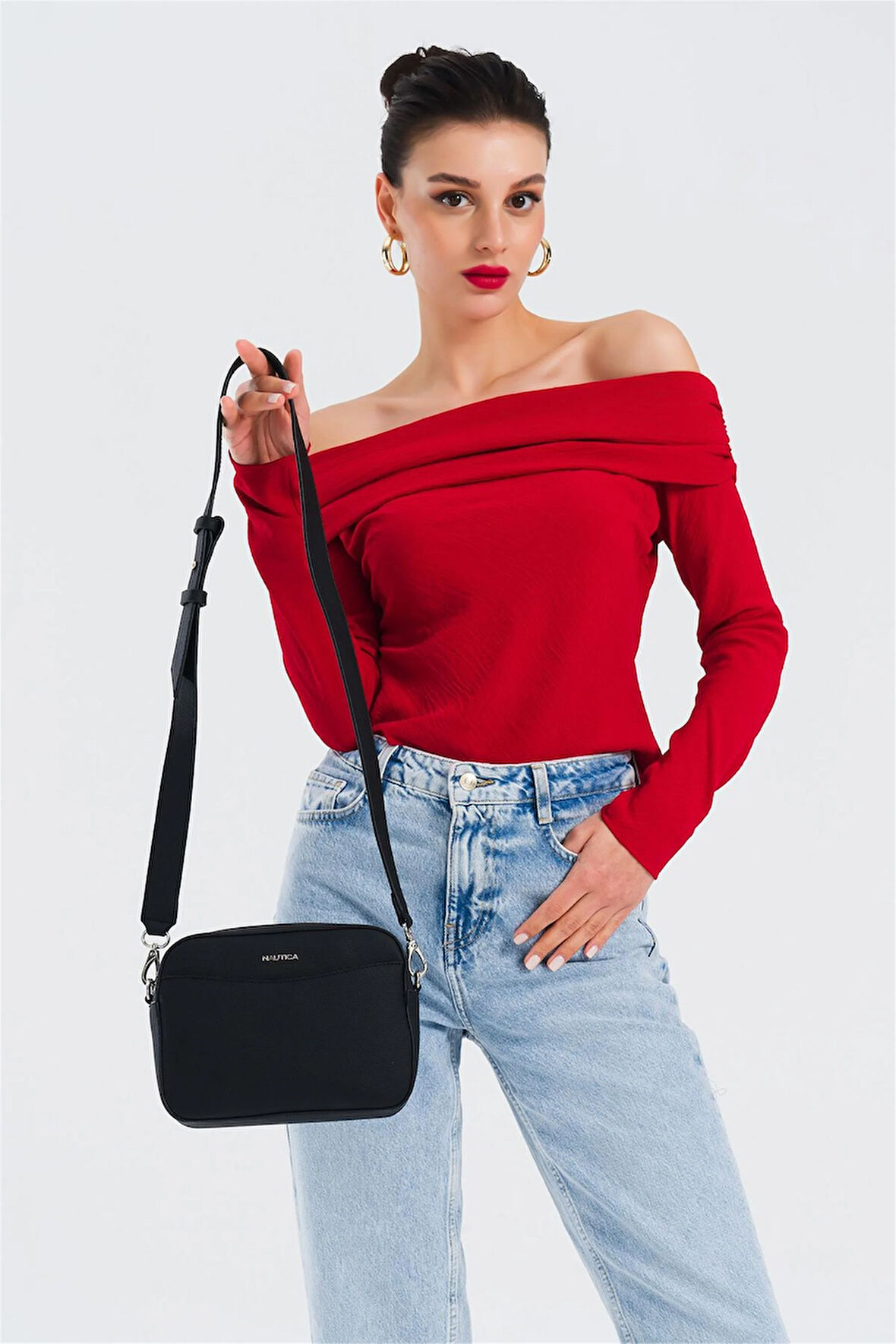 Nautica CN7114T Kadın Çapraz Çanta Siyah