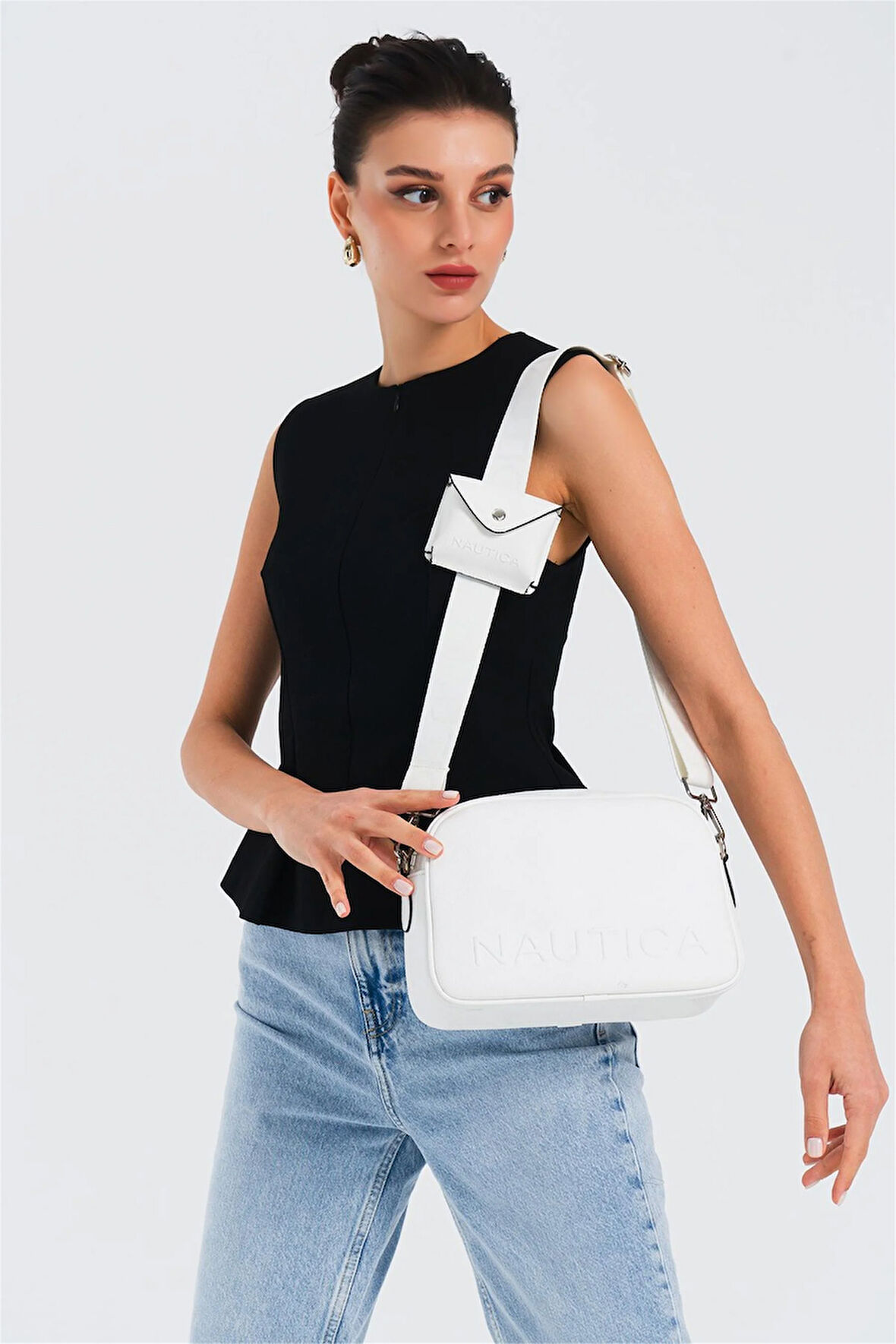 Nautica CN7157T Kadın Çapraz Çanta Beyaz