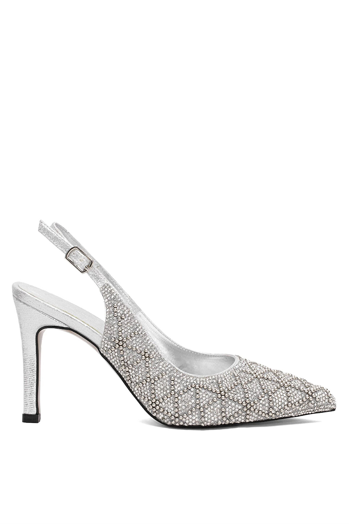 Beety 25BY223.1001T Kadın Klasik Topuklu Ayakkabı Gümüş