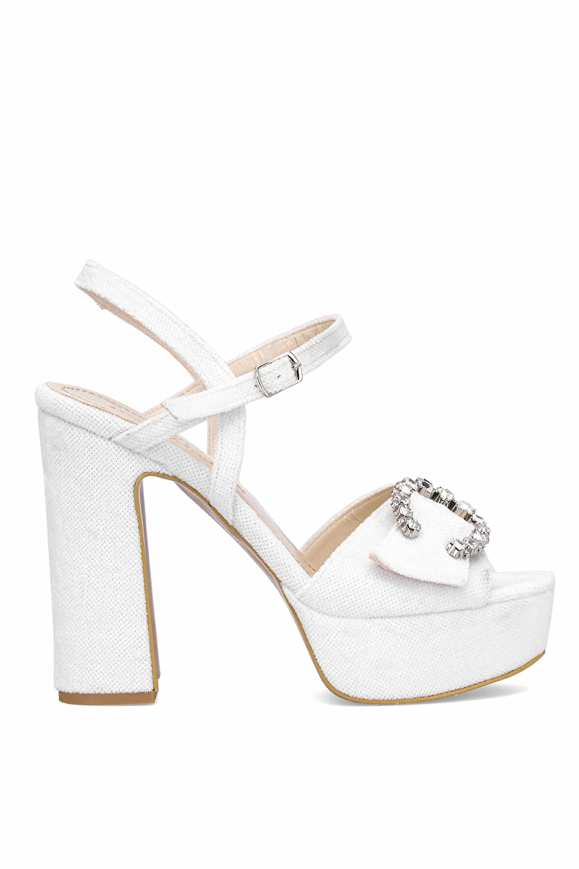 Elit PM08 K2051-1T Kadın Platform Ayakkabı Beyaz