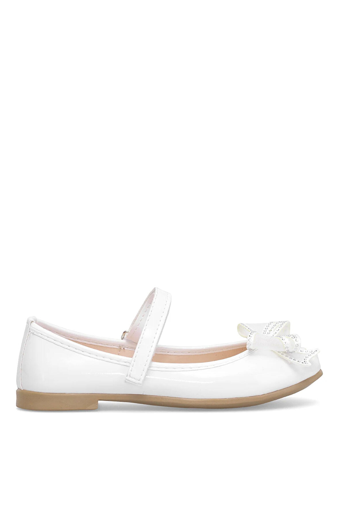 Elit HY-F-10003-25Y Filet Kız Çocuk Babet Beyaz