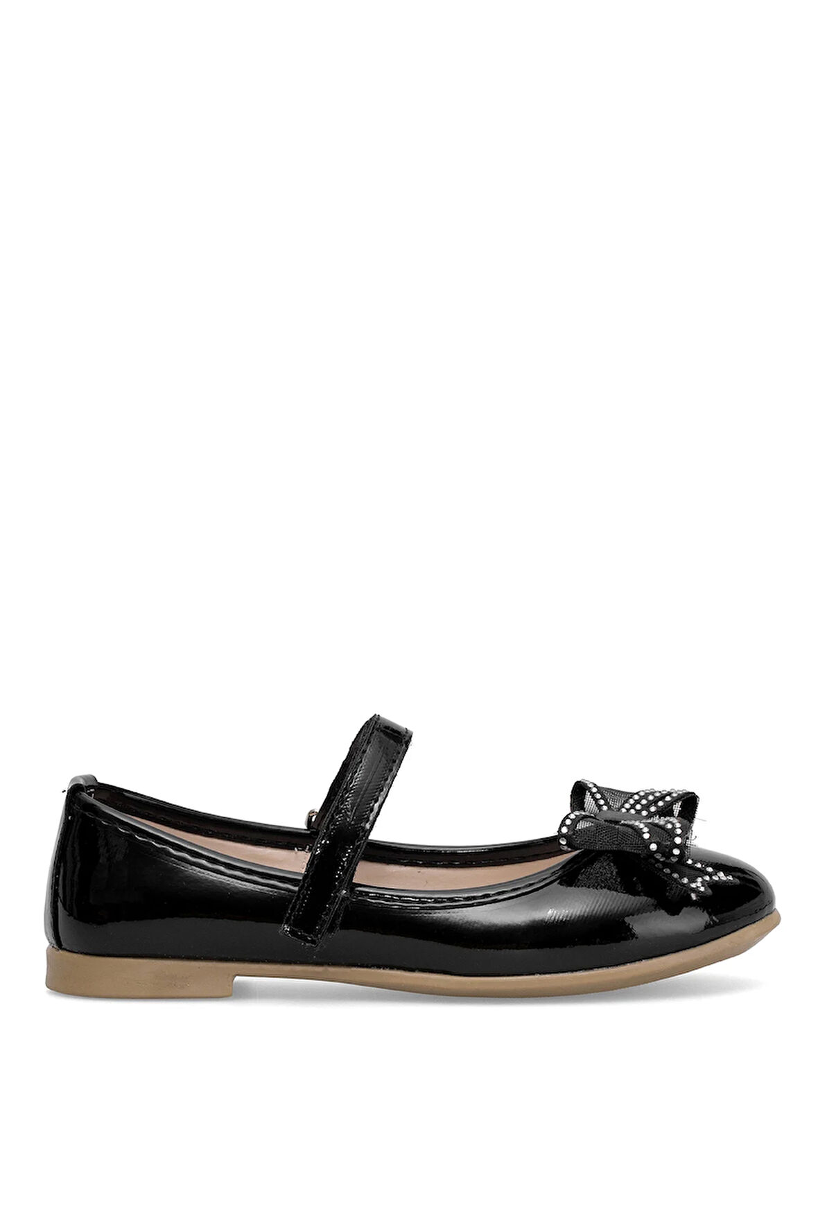 Elit HY-F-10003-25Y Filet Kız Çocuk Babet Siyah