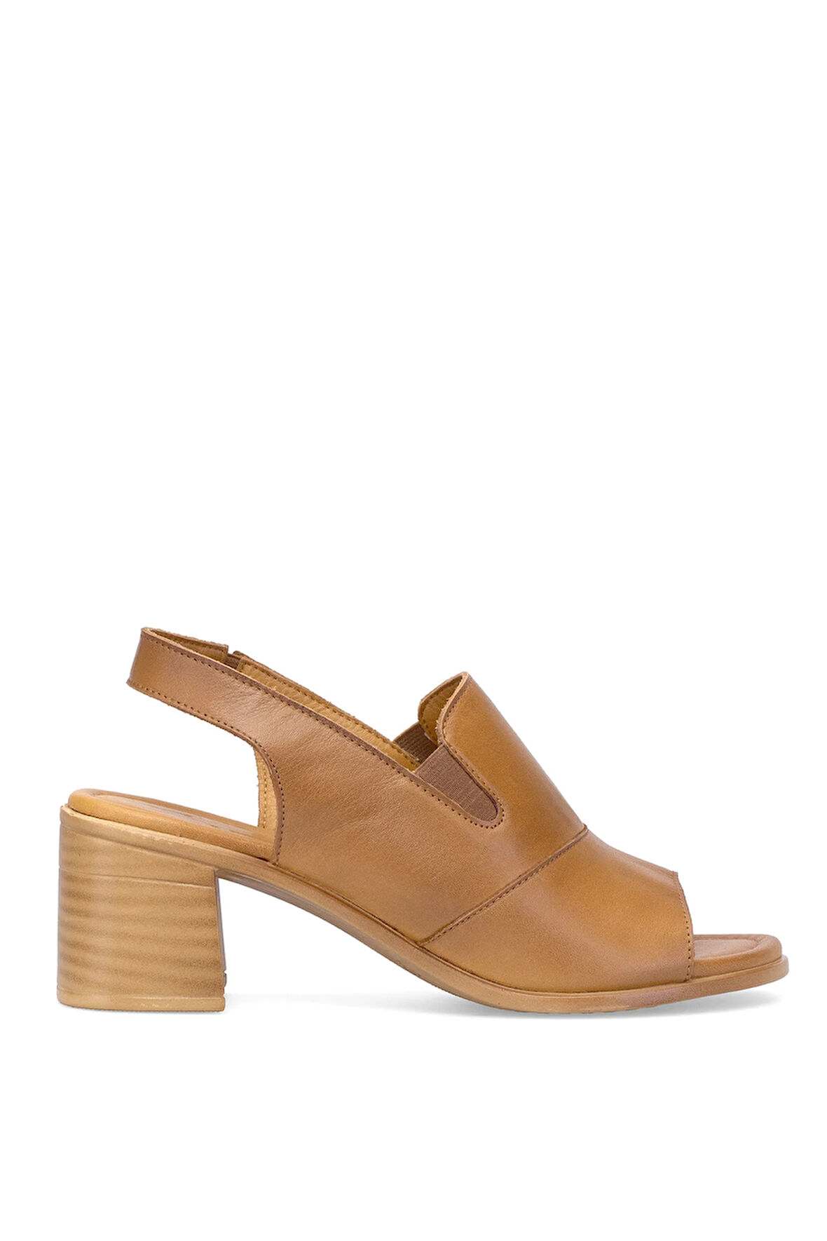 Venüs 24381825Y Kadın Hakiki Deri Topuklu Sandalet Taba