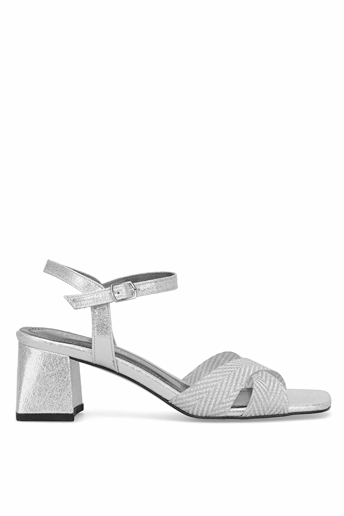 Elit PM08 K1002 Kadın Klasik Topuklu Ayakkabı Gümüş