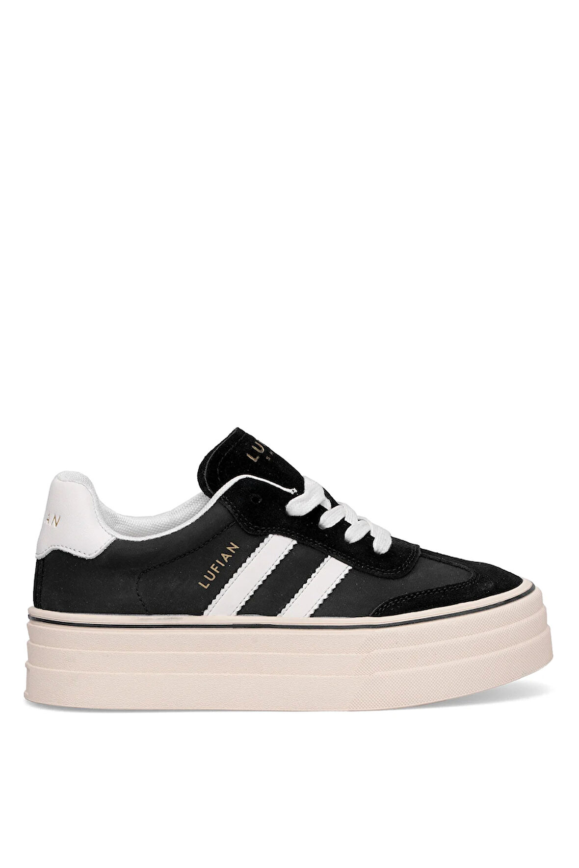Lufian 121230025N Angela Kadın Hakiki Deri Klasik Sneaker Siyah