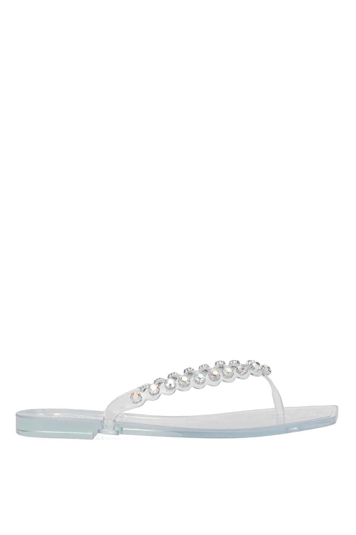 Elit KDRJ002-1 Kadın Parmak Arası Terlik Şeffaf