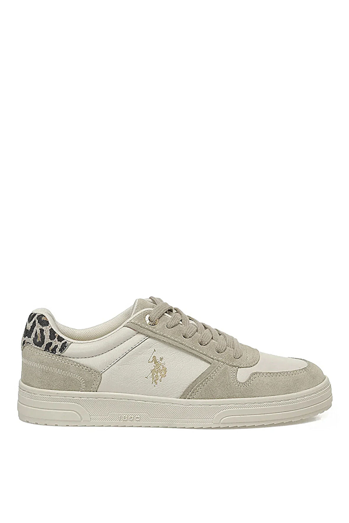 U.S. Polo Assn. A102030213 5F Petra 5PR Kadın Hakiki Deri Klasik Sneaker Bej