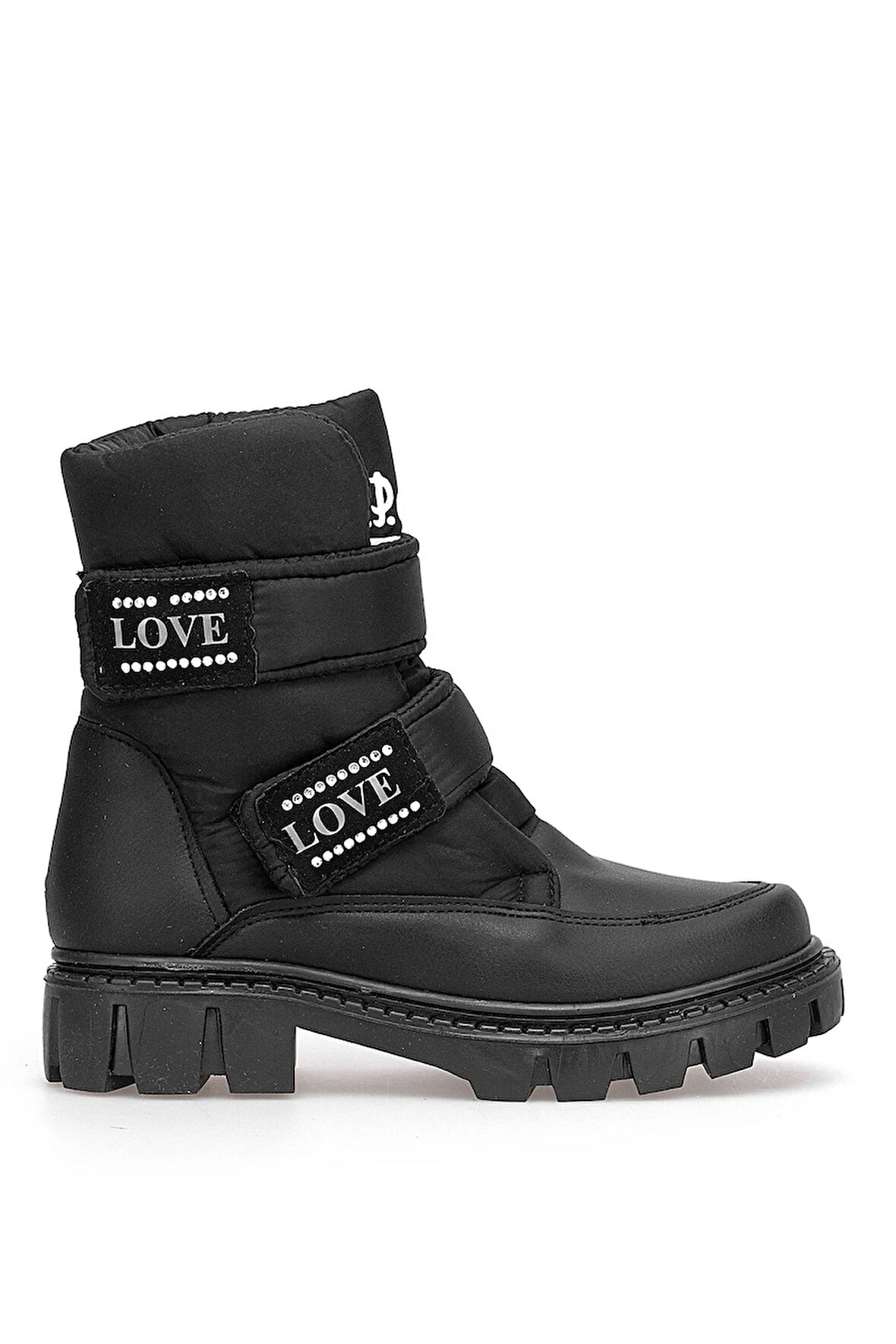 M.P 252-3561FT Filet Kız Çocuk Düz Bot Siyah