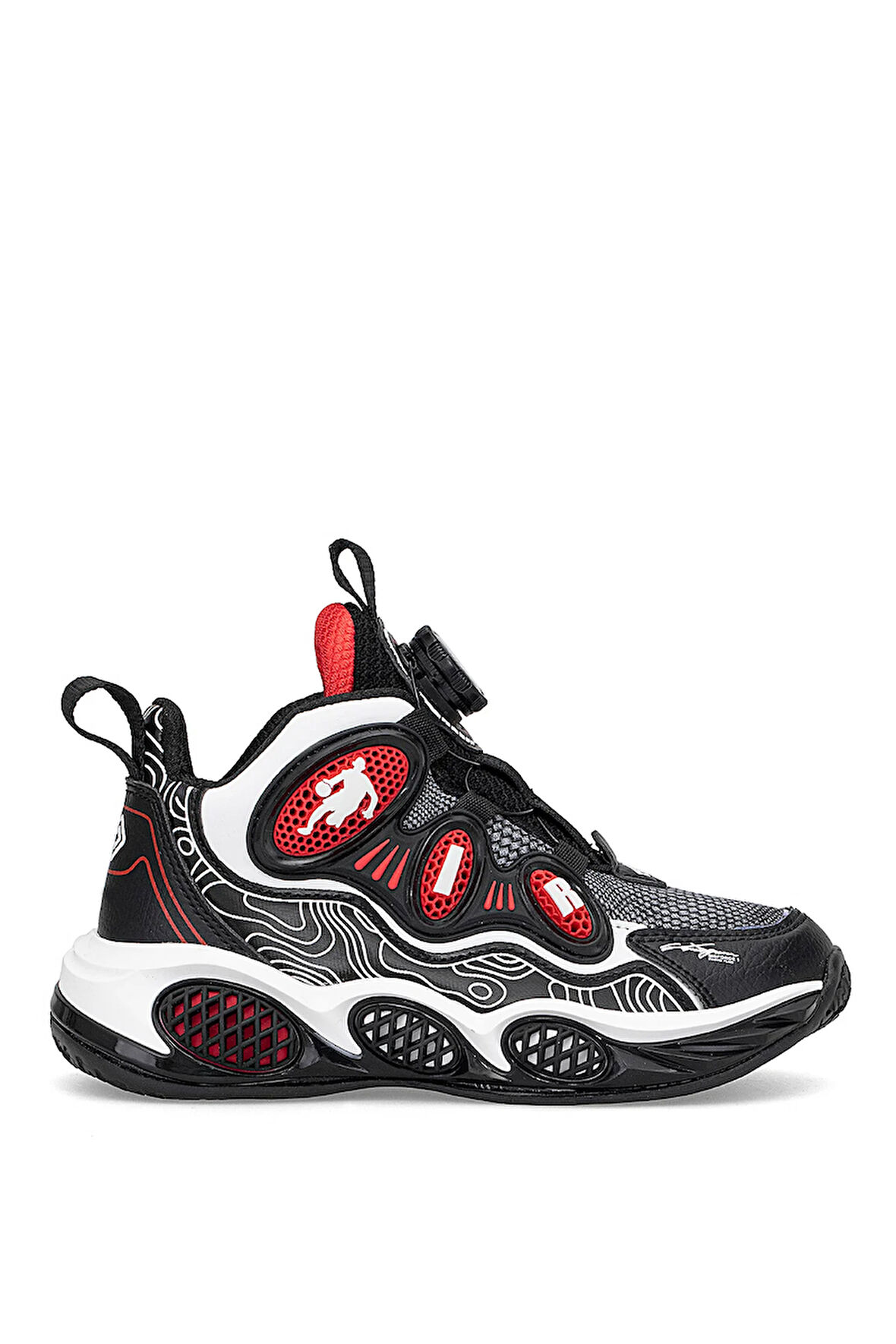 Pepino FK25-1822 Filet Erkek Çocuk Basketbol Ayakkabısı Siyah - Kırmızı