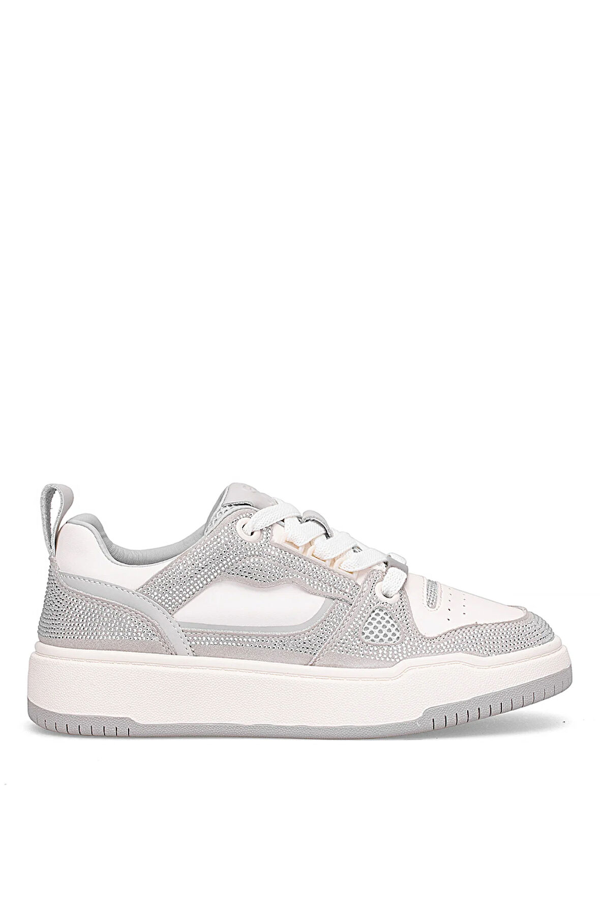 Guja 25K359-4 Kadın Hakiki Deri Klasik Sneaker Gümüş