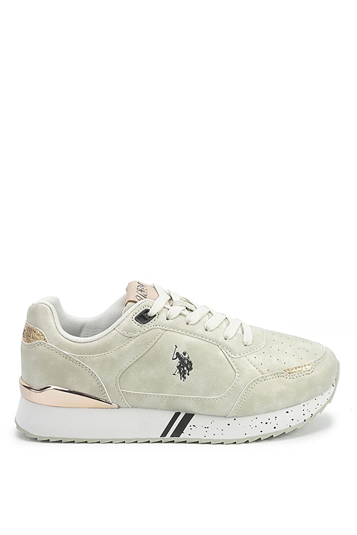 U.S. Polo Assn. A102030058 5F Line 5PR Kadın Klasik Sneaker Bej