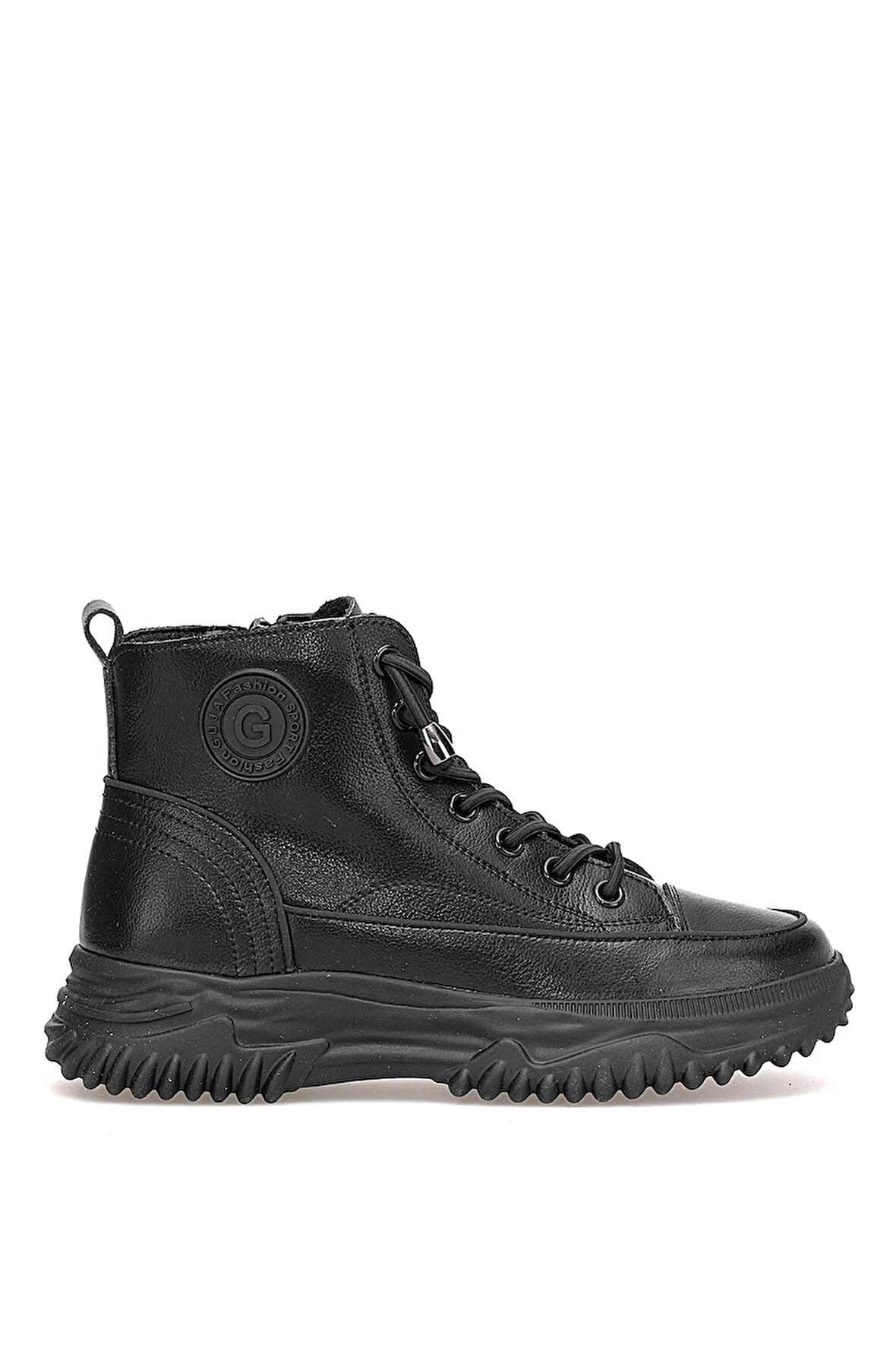 Guja 25K310-13 Kadın Hakiki Deri Sneaker Bot Siyah