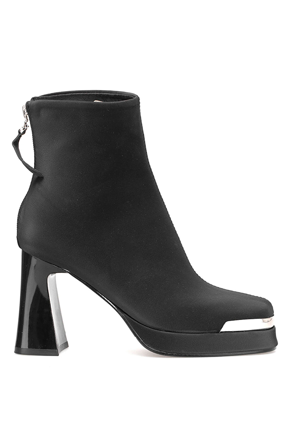 Guja 25K414-2 Kadın Hakiki Deri Topuklu Bot Siyah