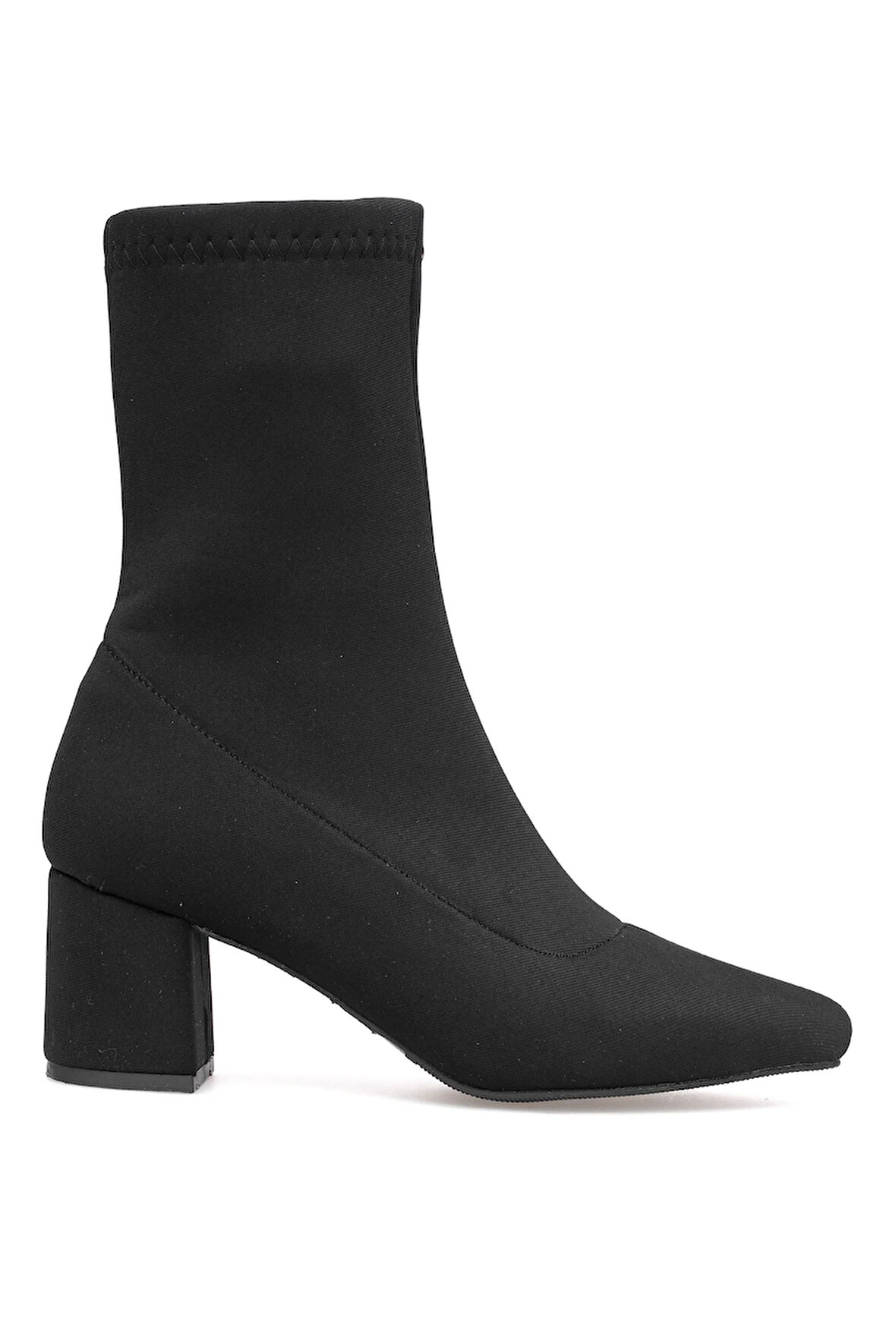 Elit PM08 K1783 Kadın Topuklu Bot Siyah
