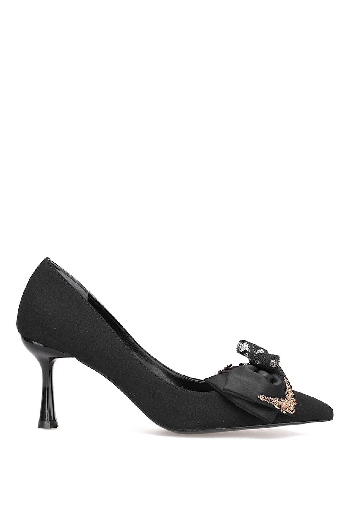 Elit PM492 K1726 Kadın Klasik Topuklu Ayakkabı Siyah