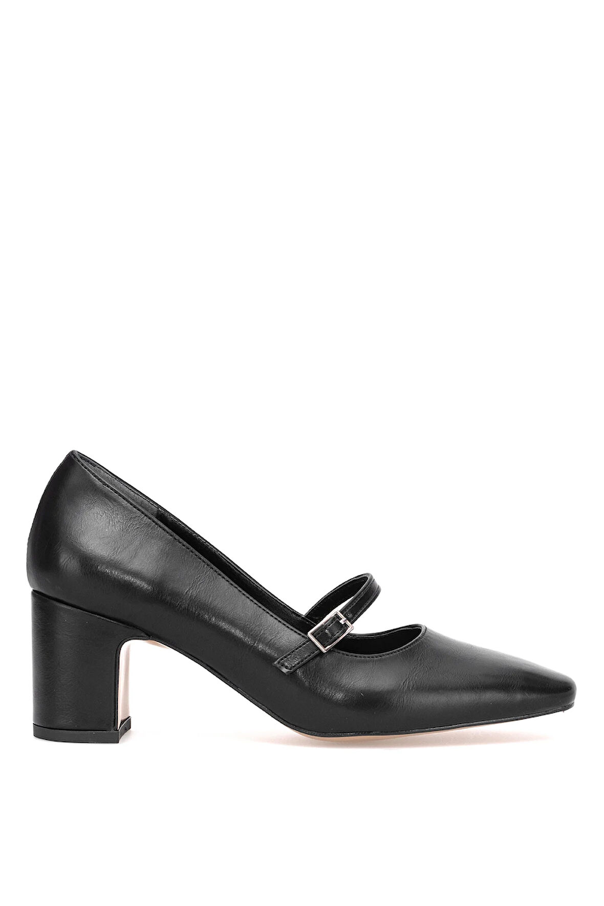 Elit PM207 K1 Kadın Klasik Topuklu Ayakkabı Siyah