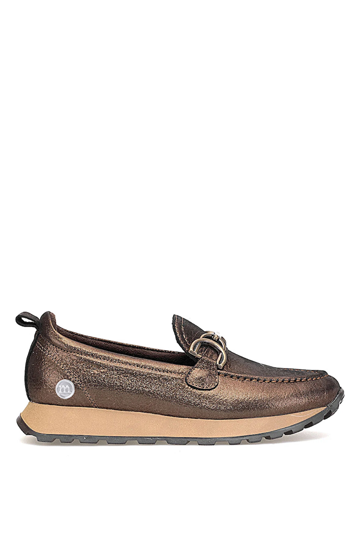 Mammamia D25KA-7055 Kadın Hakiki Deri Casual Ayakkabı Bakır