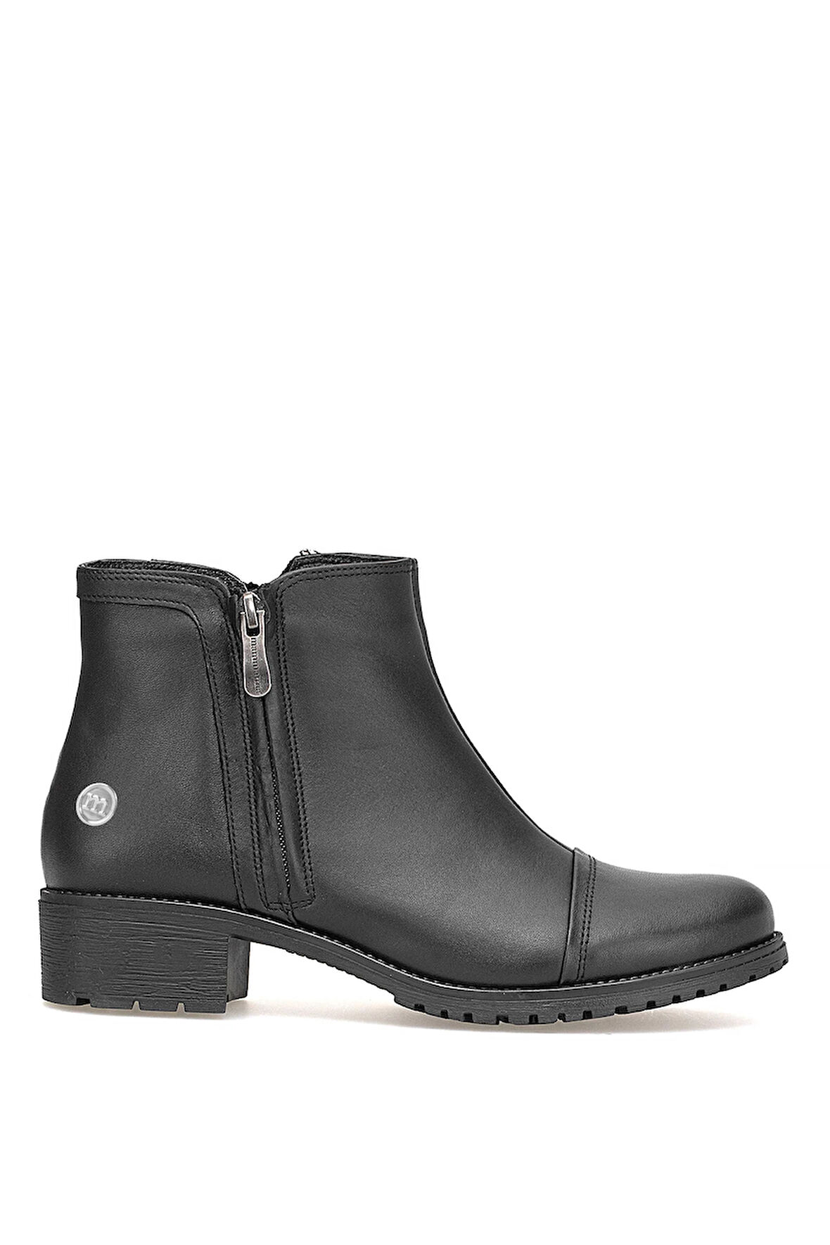 Mammamia D25KB-1615 Kadın Hakiki Deri Topuklu Bot Siyah