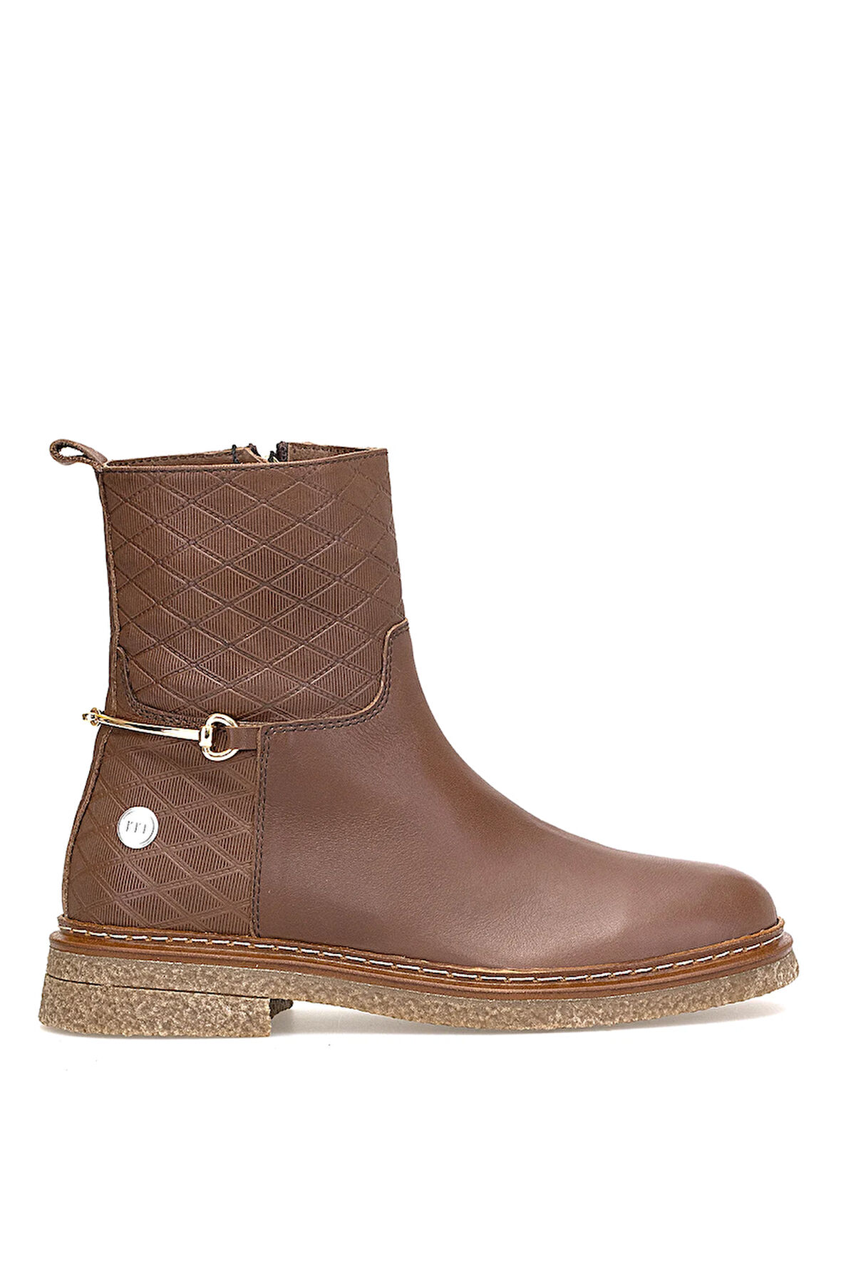 Mammamia D25KB-8585 Kadın Hakiki Deri Klasik Bot Kahverengi