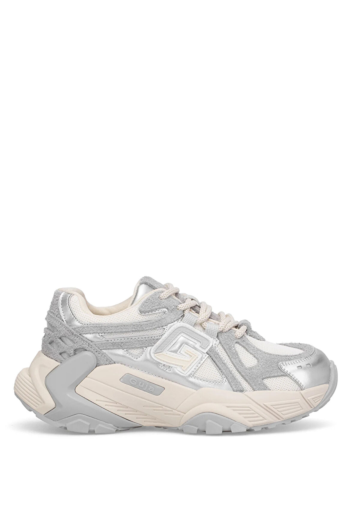 Guja 25K366 Kadın Hakiki Deri Klasik Sneaker Gri