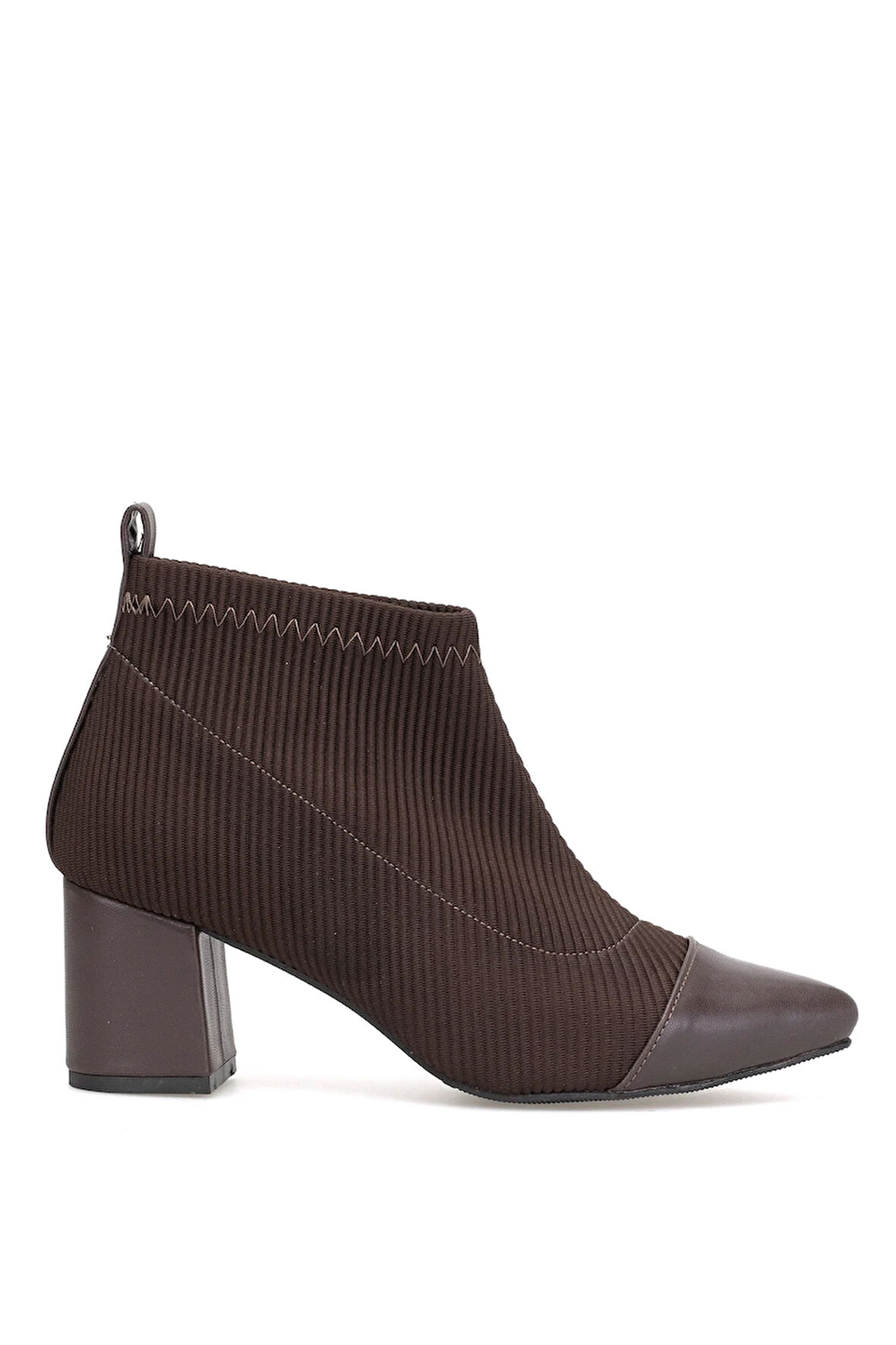 Elit PM09 K1780 Kadın Topuklu Bot Kahverengi