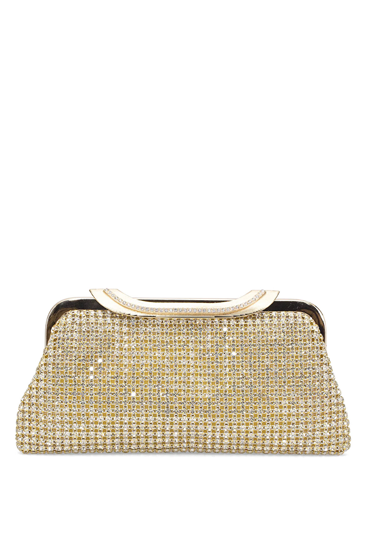 Guja 25KC1284 Kadın Taşlı Abiye Çanta Altın