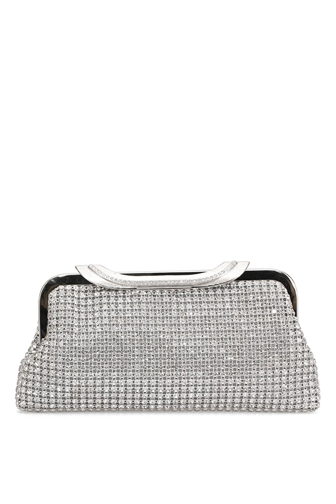 Guja 25KC1284 Kadın Taşlı Abiye Çanta Gümüş