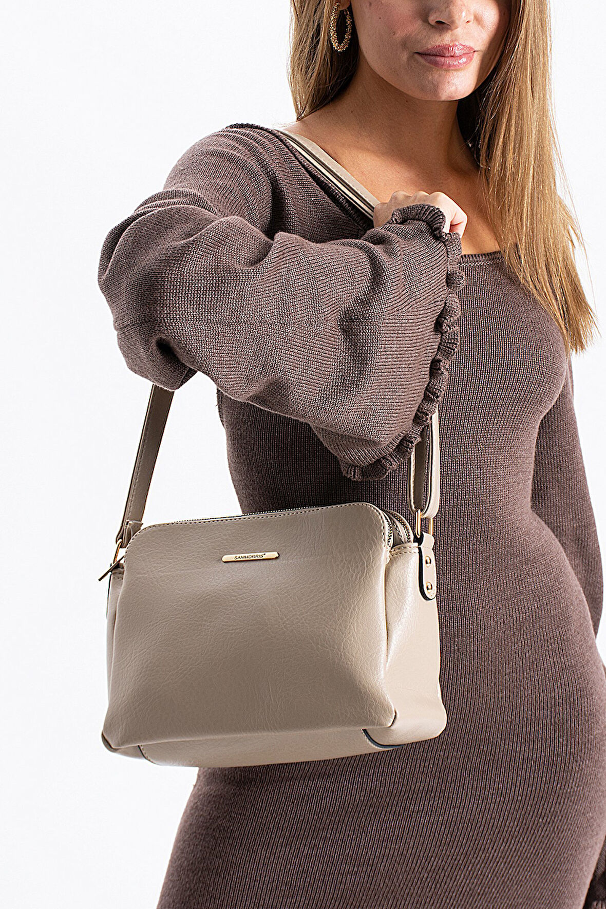 Elit 25KSNM1437C Kadın Omuz Çantası Kum Rengi