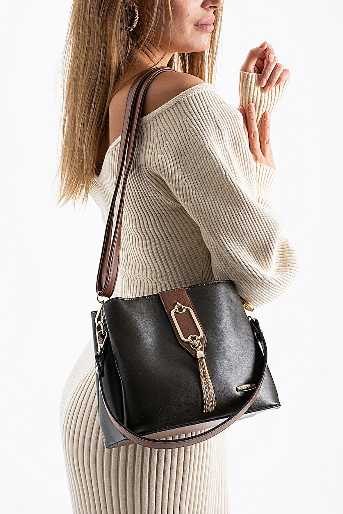 Elit 25KSNM1438C Kadın Omuz Çantası Haki