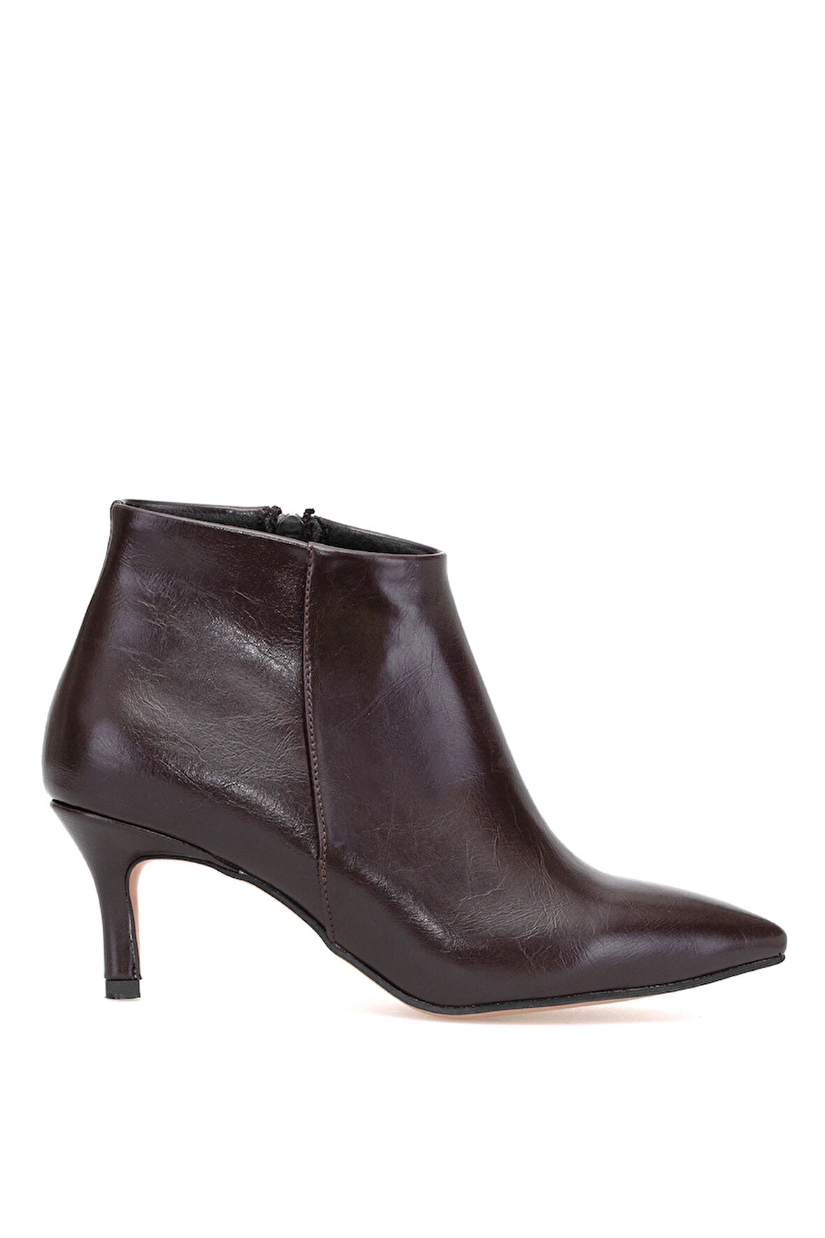 Elit Brk308C Kadın Topuklu Bot Kahverengi