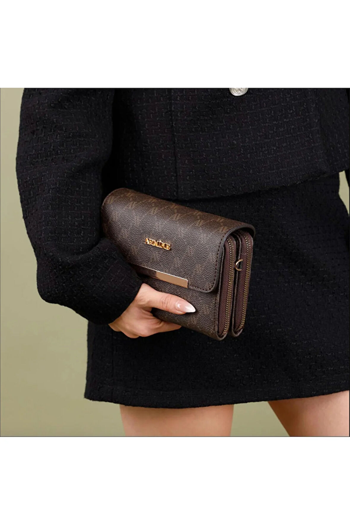 Armine 381 Kadın El Çantası Kahverengi