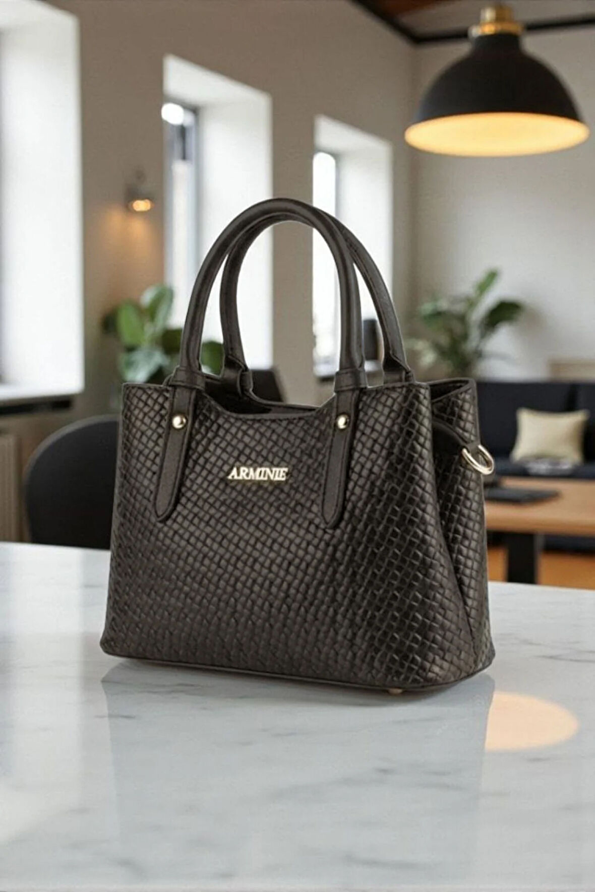 Armine 416 Kadın Kol Çantası Kahverengi