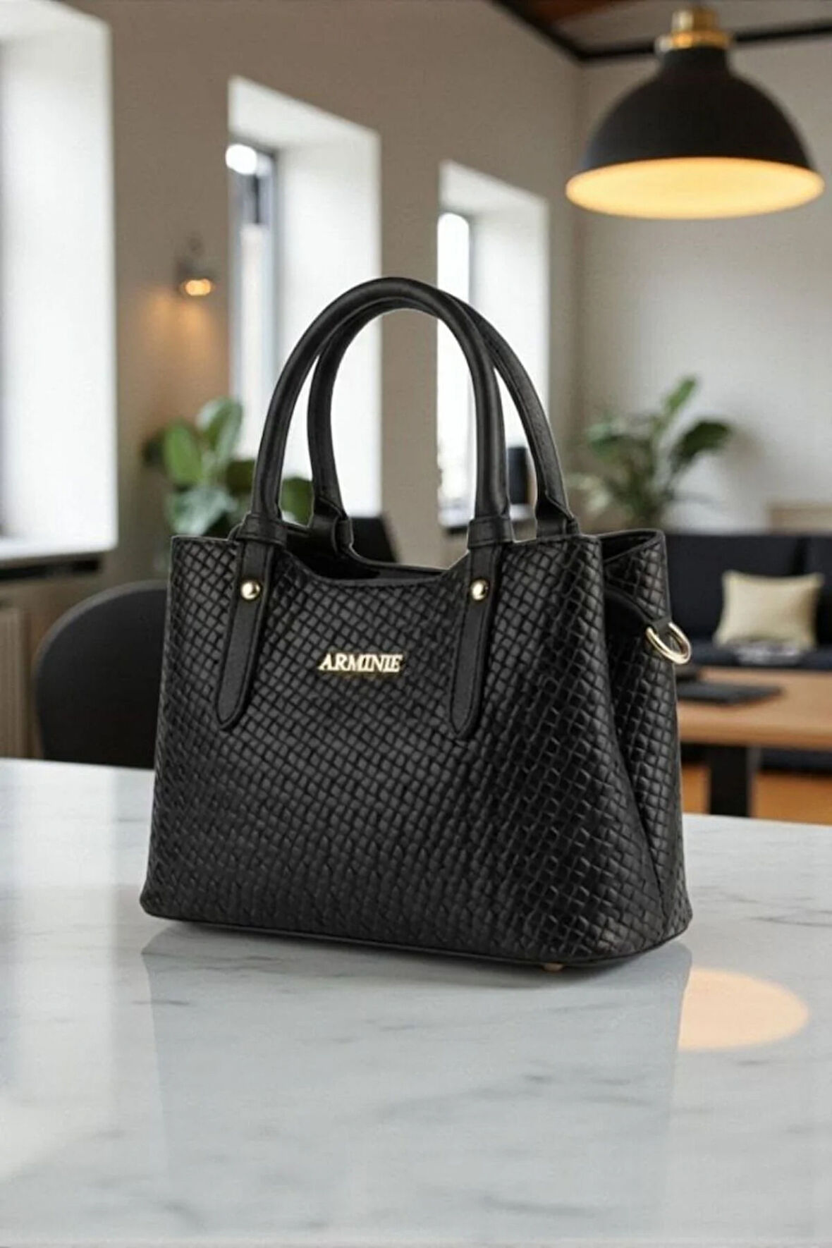 Armine 416 Kadın Kol Çantası Siyah
