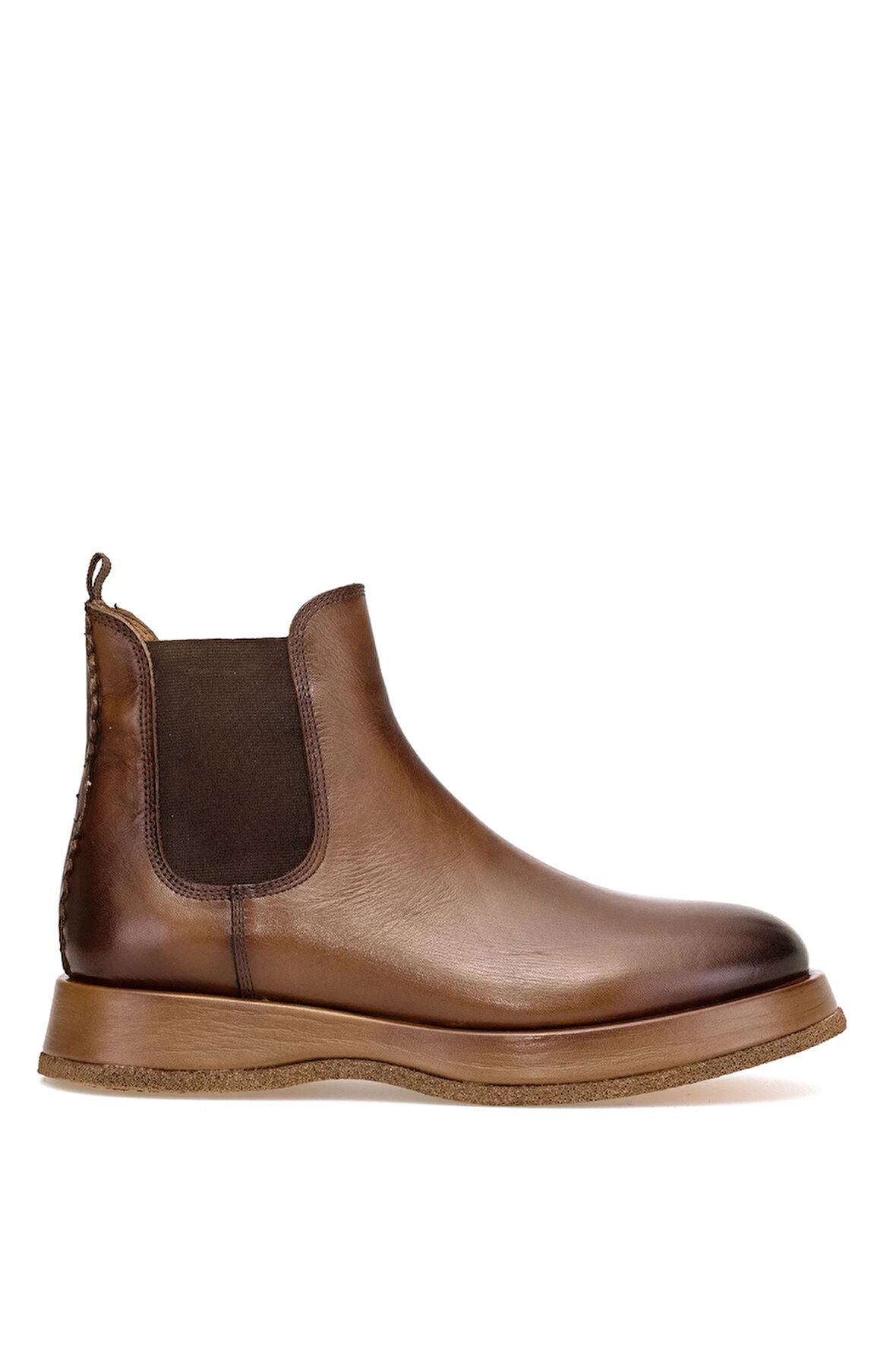 Marcomen 152-22327 Erkek Hakiki Deri Chelsea Bot Kahverengi