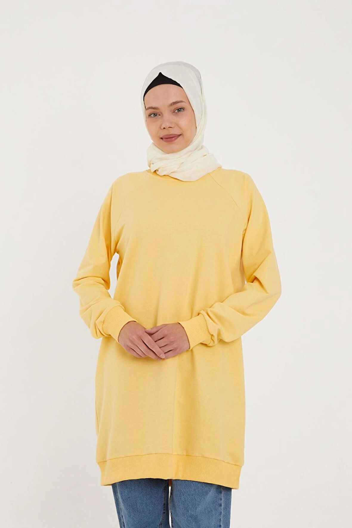 BİSİKLET YAKA SWEATSHIRT