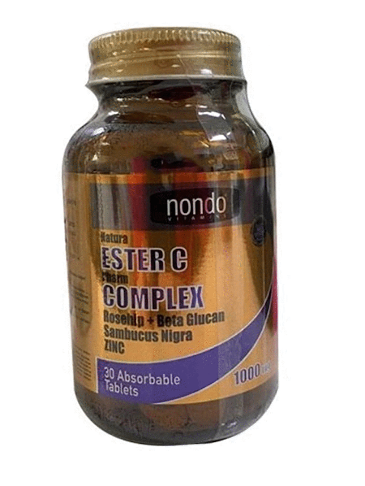 Nondo Vitamins Ester C Complex 1000 mg Takviye Edici Gıda 30 Tablet