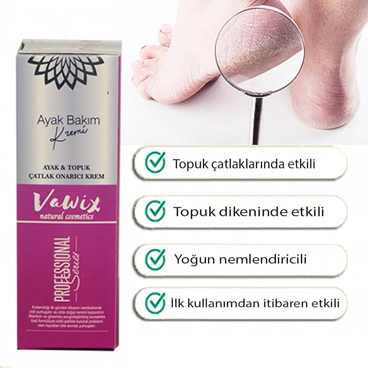 Topuk Dikeni ve Topuk Çatlakları için Ayak  Bakım Kremi - 100 ML.