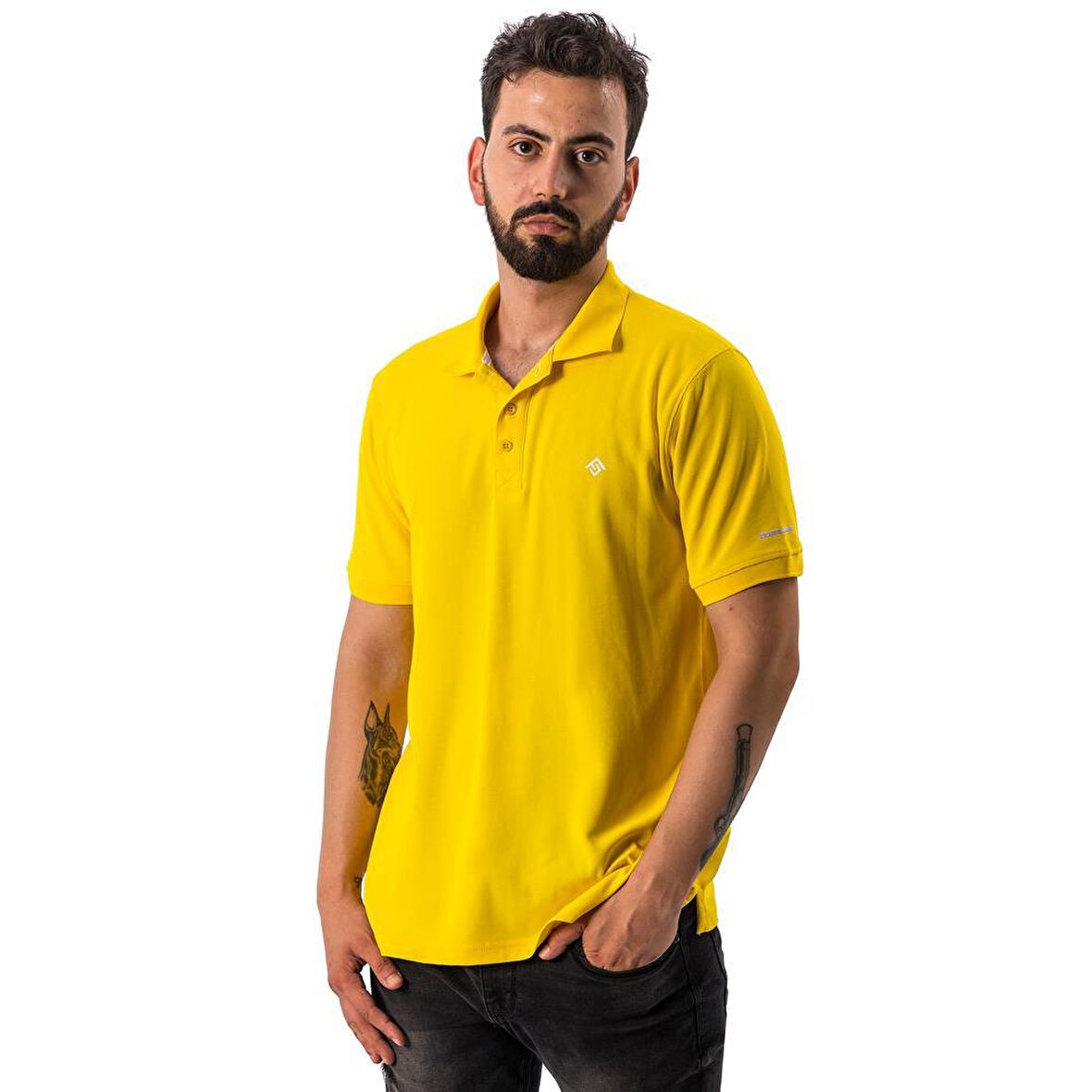 Freecamp Breeze Erkek Polo T-Shirt-SARI