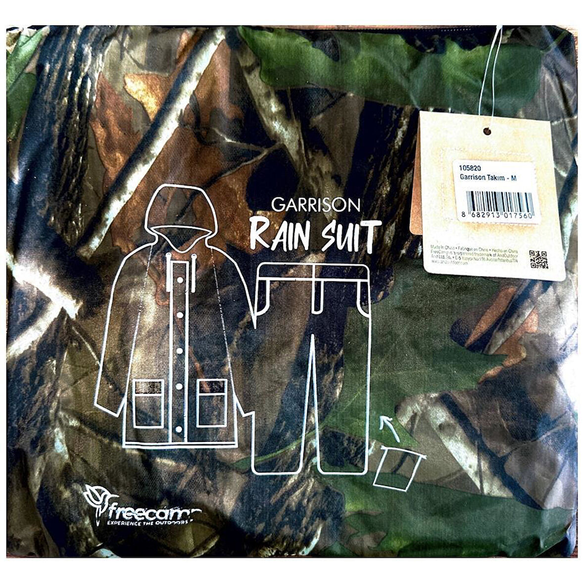 FreeCamp Garrison Takım Yağmurluk KAMUFLAJ-XL