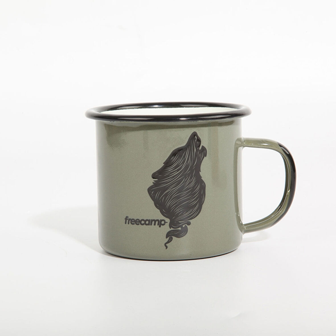 FreeCamp Campers Emaye Mug 350ml Yeşil