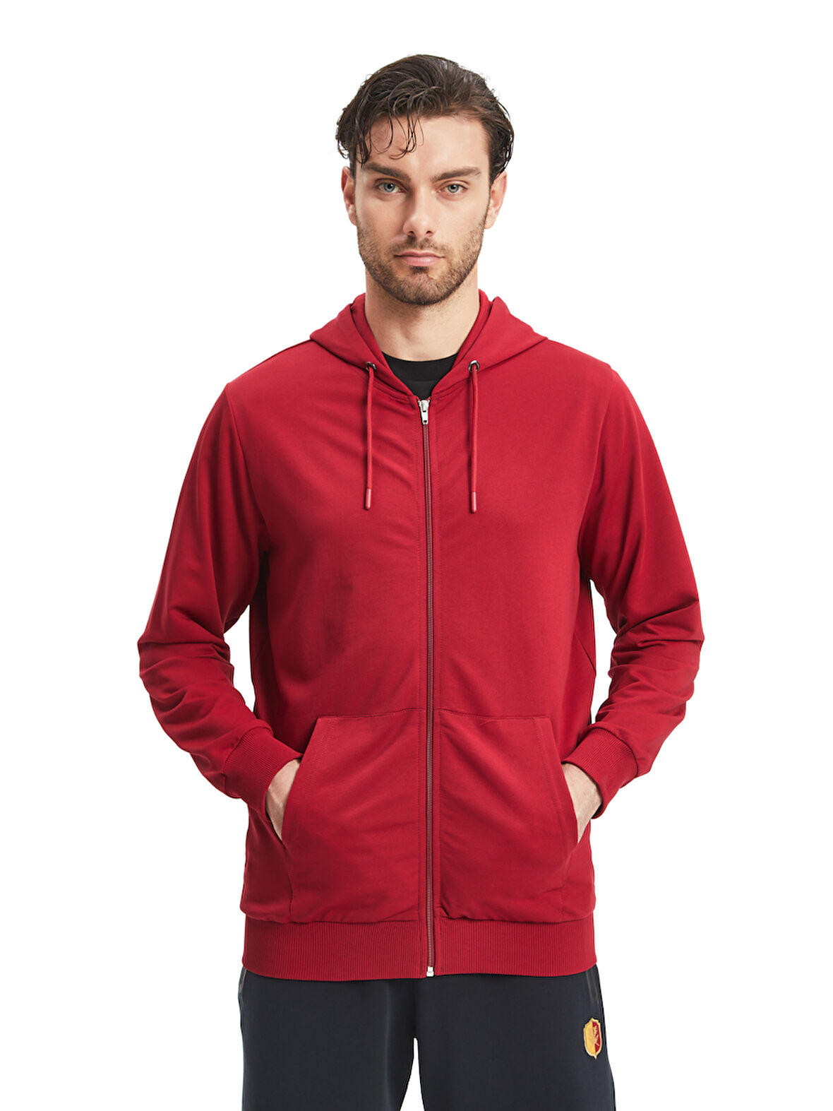Galatasaray Erkek Basic Fermuarlı Hoodie E241237