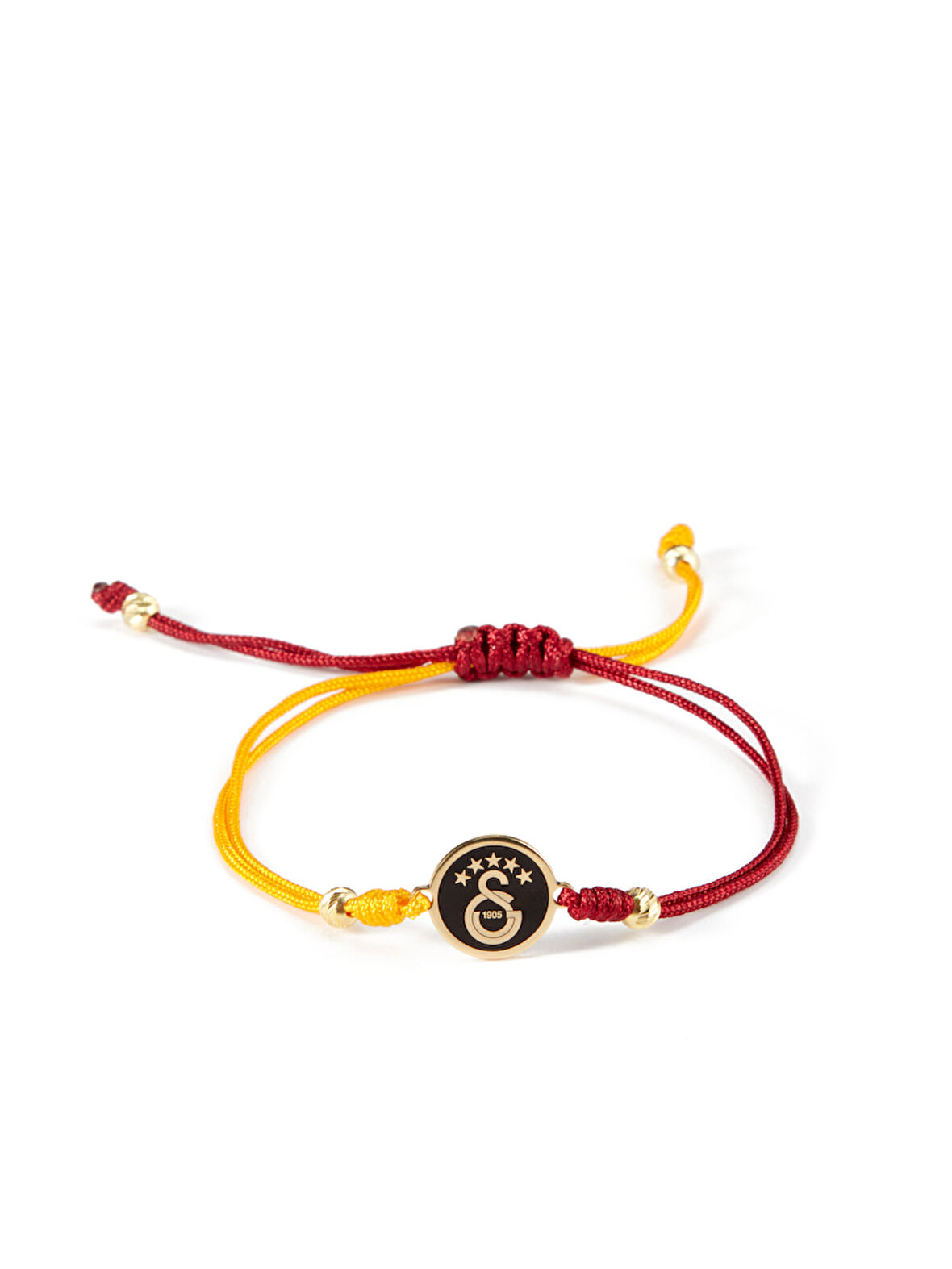 Galatasaray 5 Yıldızlı Bronz Mineli İp Bileklik U251496