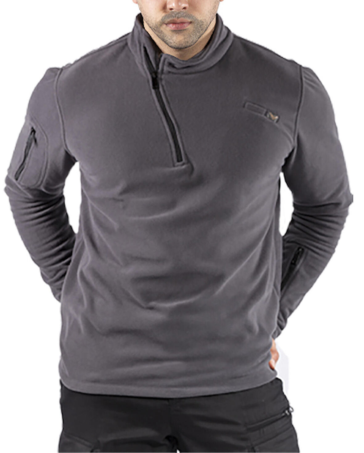 Tactical Outdoor Erkek Polar Kışlık Sweatshirt Tüylenmez POLSW01