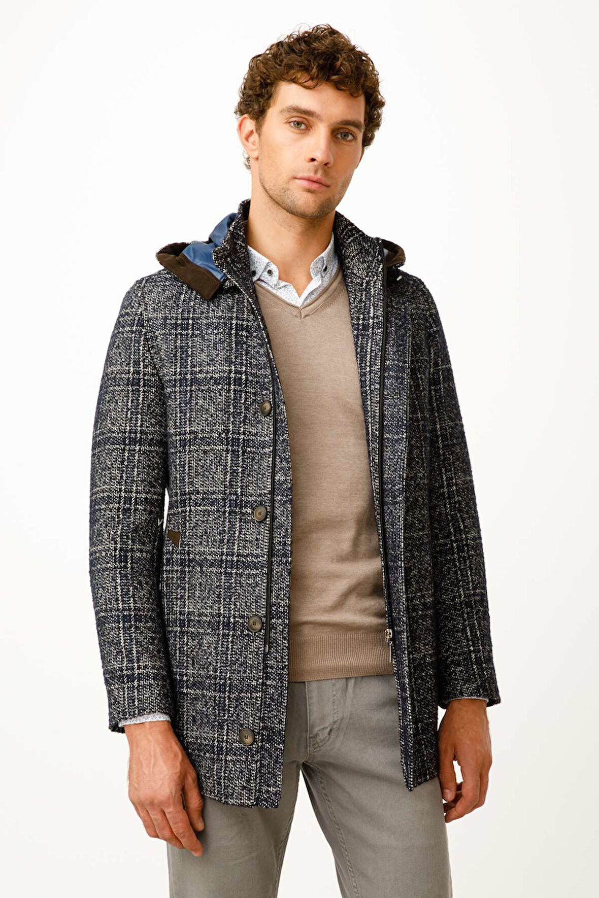 Erkek Lacivert   Kaban