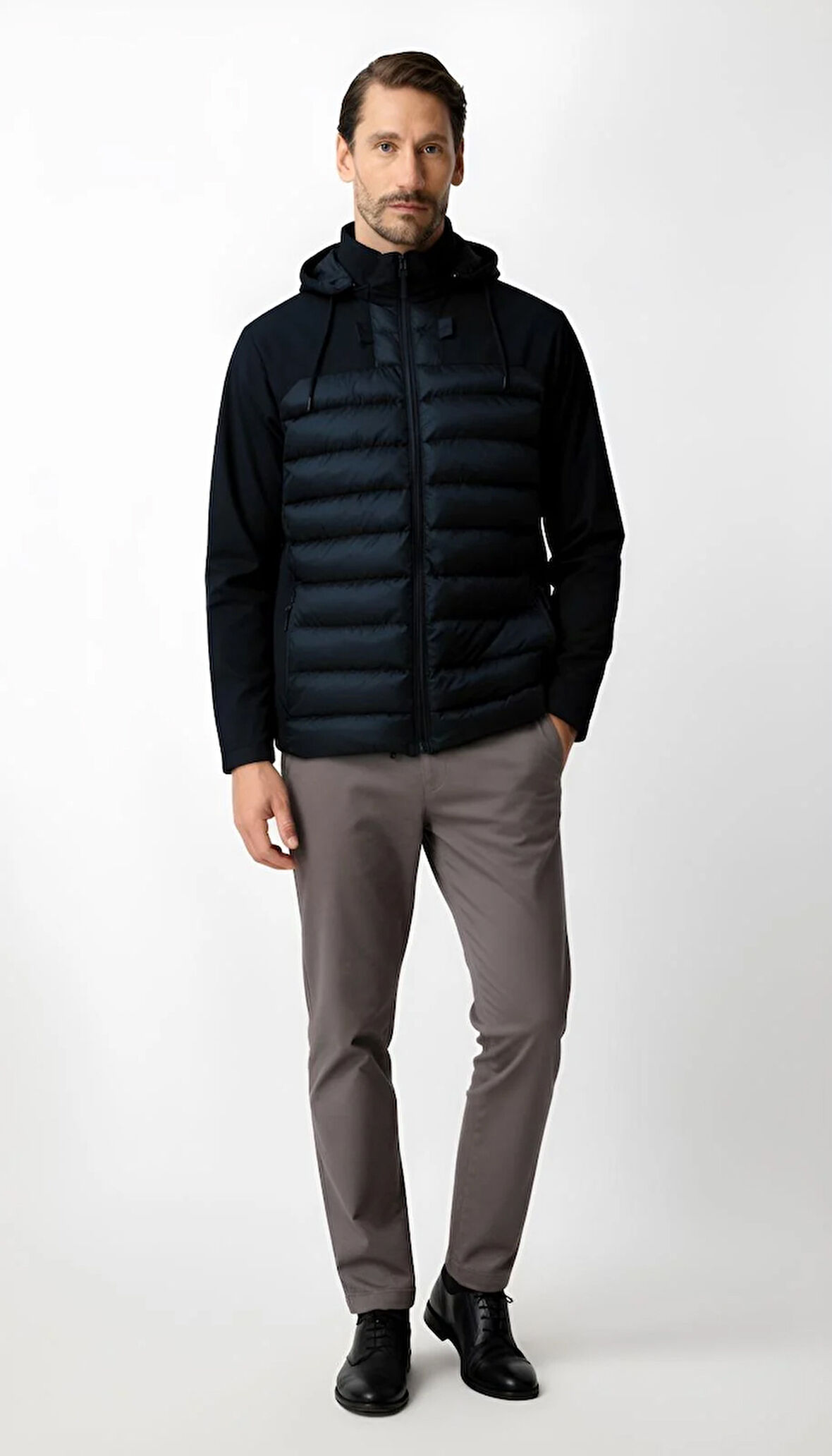 Erkek Lacivert   Mont