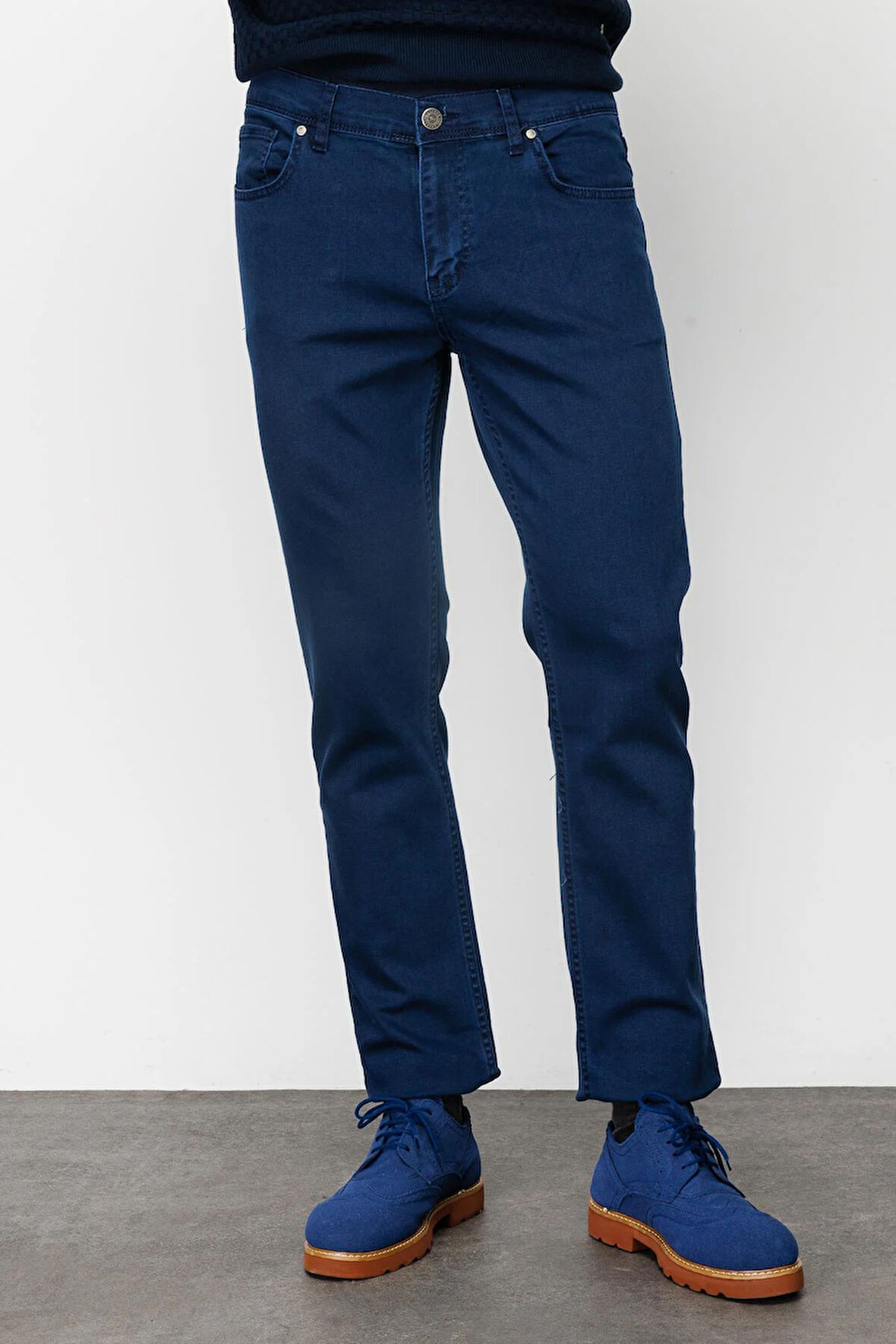 ERKEK LACİVERT REGULARFIT / RAHAT KALIP STD JEAN PANTOLON